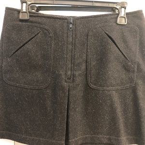 Wool mini skirt